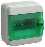 TEKFOR Корпус пластиковый КМПн-6 IP65 зеленая прозрачная дверь IEK TF5-KP72-N-06-65-K03-K06 IEK