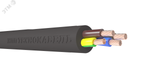 Провод ПВСнг(А)-LS 4х2,5(3х2,5+1х2,5ч) ТРТС 00-00148915 Технокабель НПП