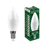 Лампа светодиодная LED 13вт Е14 дневной матовая свеча 55172 SAFFIT